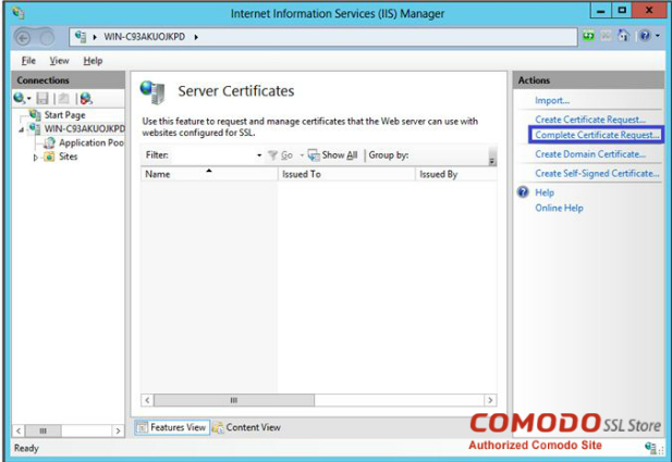 Server Certificates - SSL