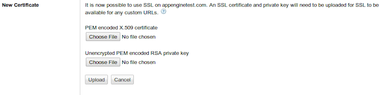 Add SSL on Google App Engine