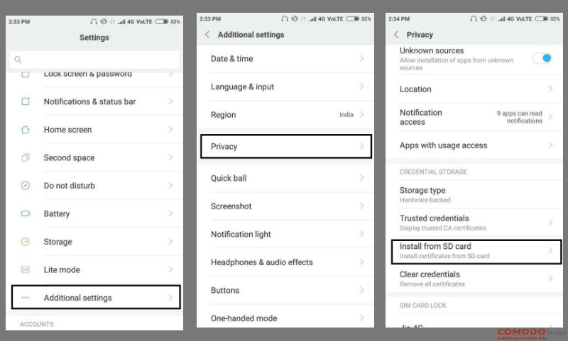 Advance Setting