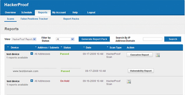 Web-based control panel