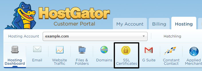 HostGator multi-domain ssl certificates