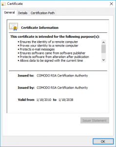 Comodo RSA Certification Authority