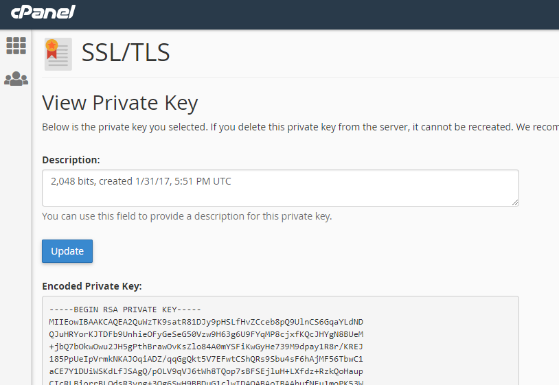 Generate Private Key Wildcard Certificate