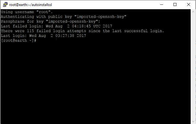 NGINX wildcard certificate install command line