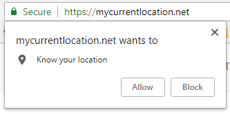 chrome geolocation https