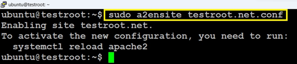 Apache to Use the SSL Certificate