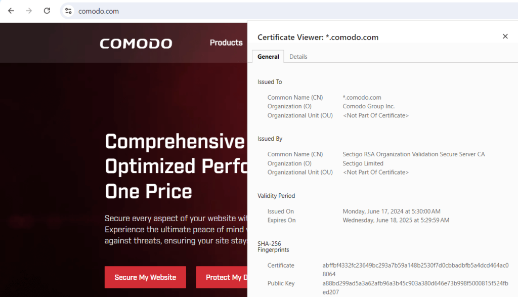 wildcard SSL certificate for comodo